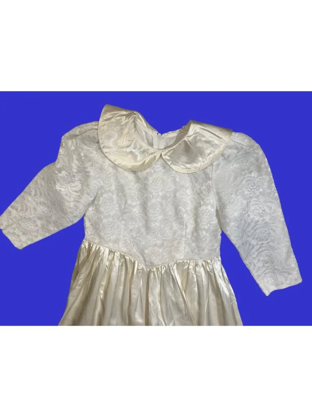 Wedding Dress PRETEND PLAY Halloween Costume Girls Vintage Dress Size 6X